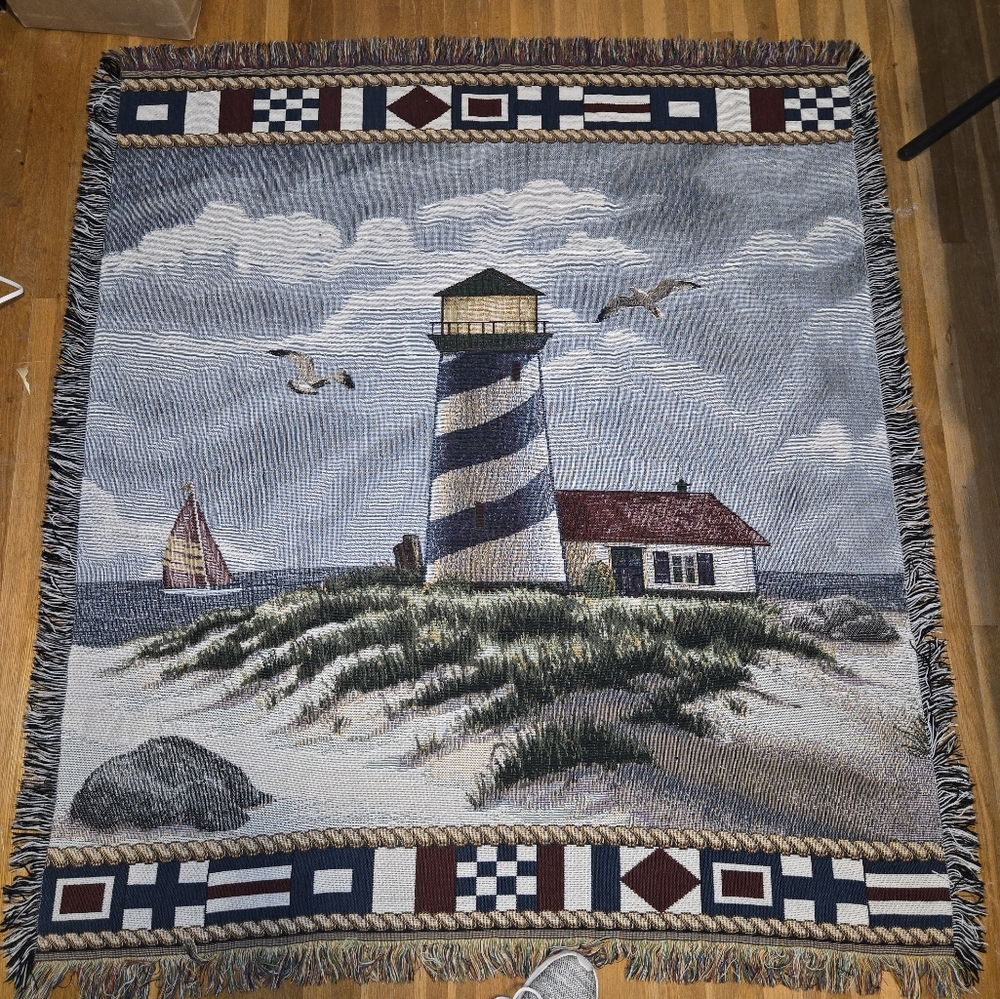 Lighthouse Tapestry‎ Throw Blanket